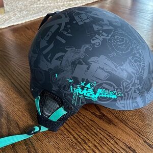 K2 Rant Pro Black and Green Ski Helmet, Size L/XL (58-61 cm)